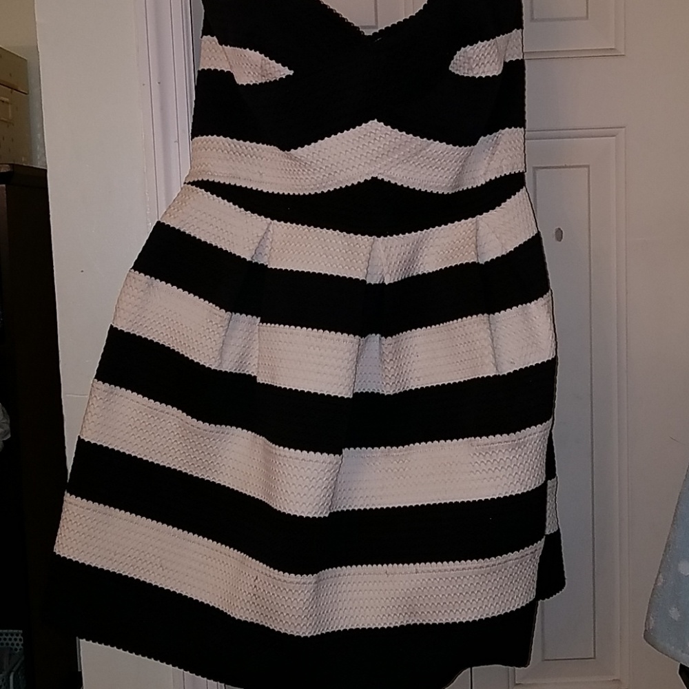 BCBG Black White Dress